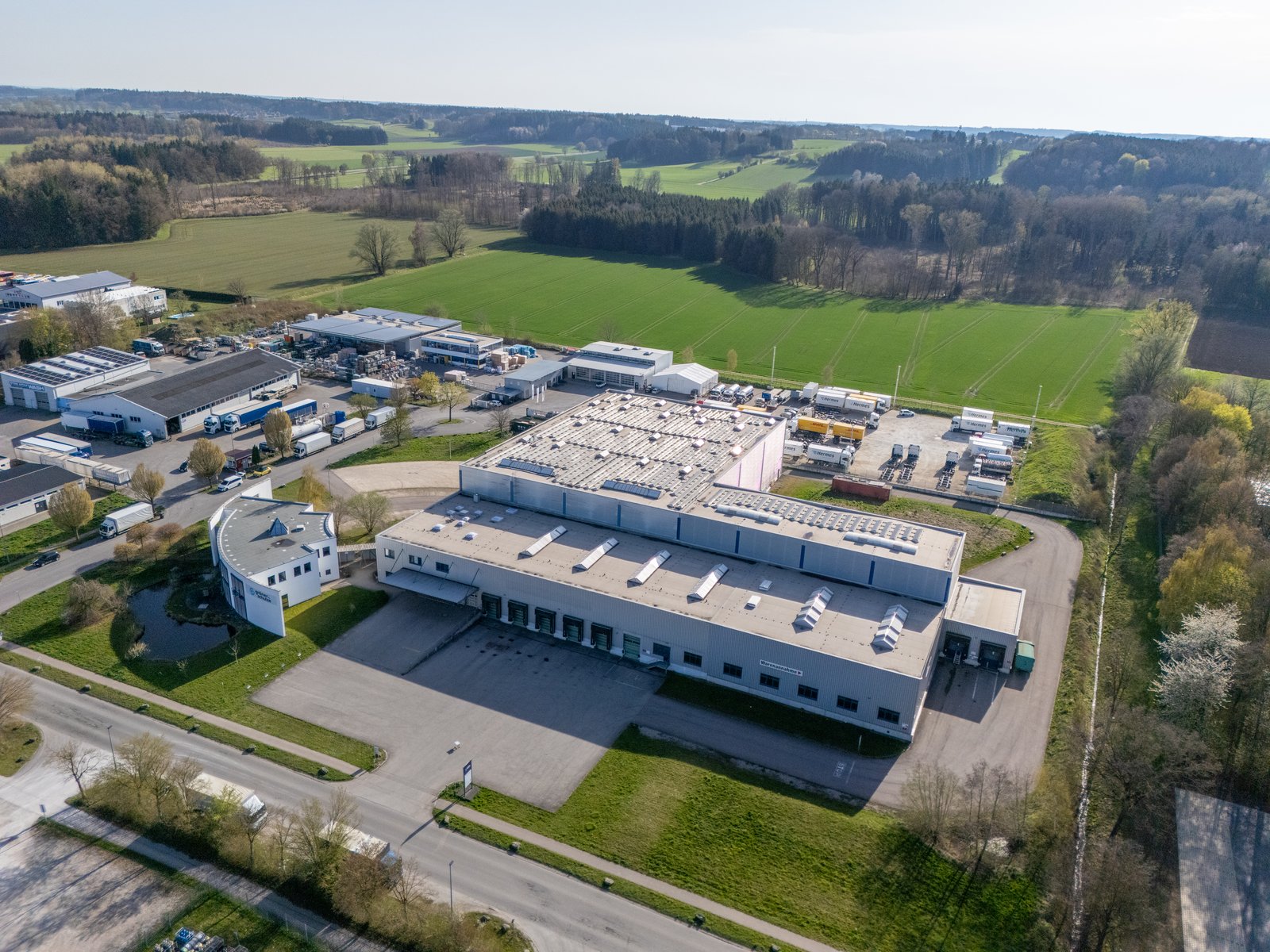 Luftbild des Geländes Ohmstraße 2 Weißenhorn